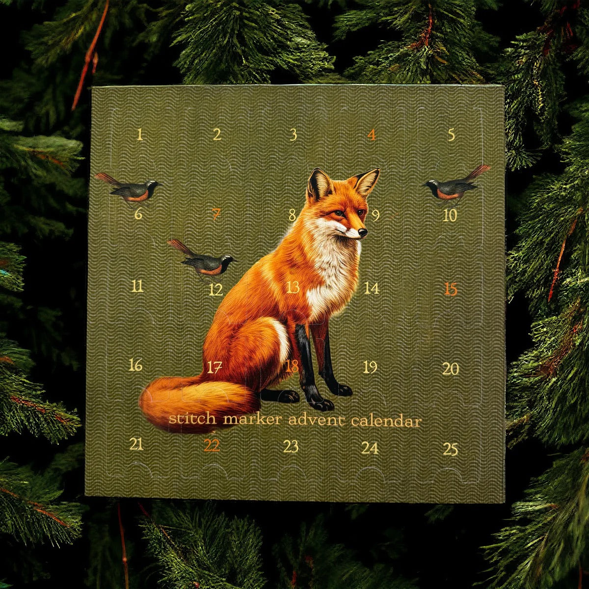 Stickmarkörer- Julkalender