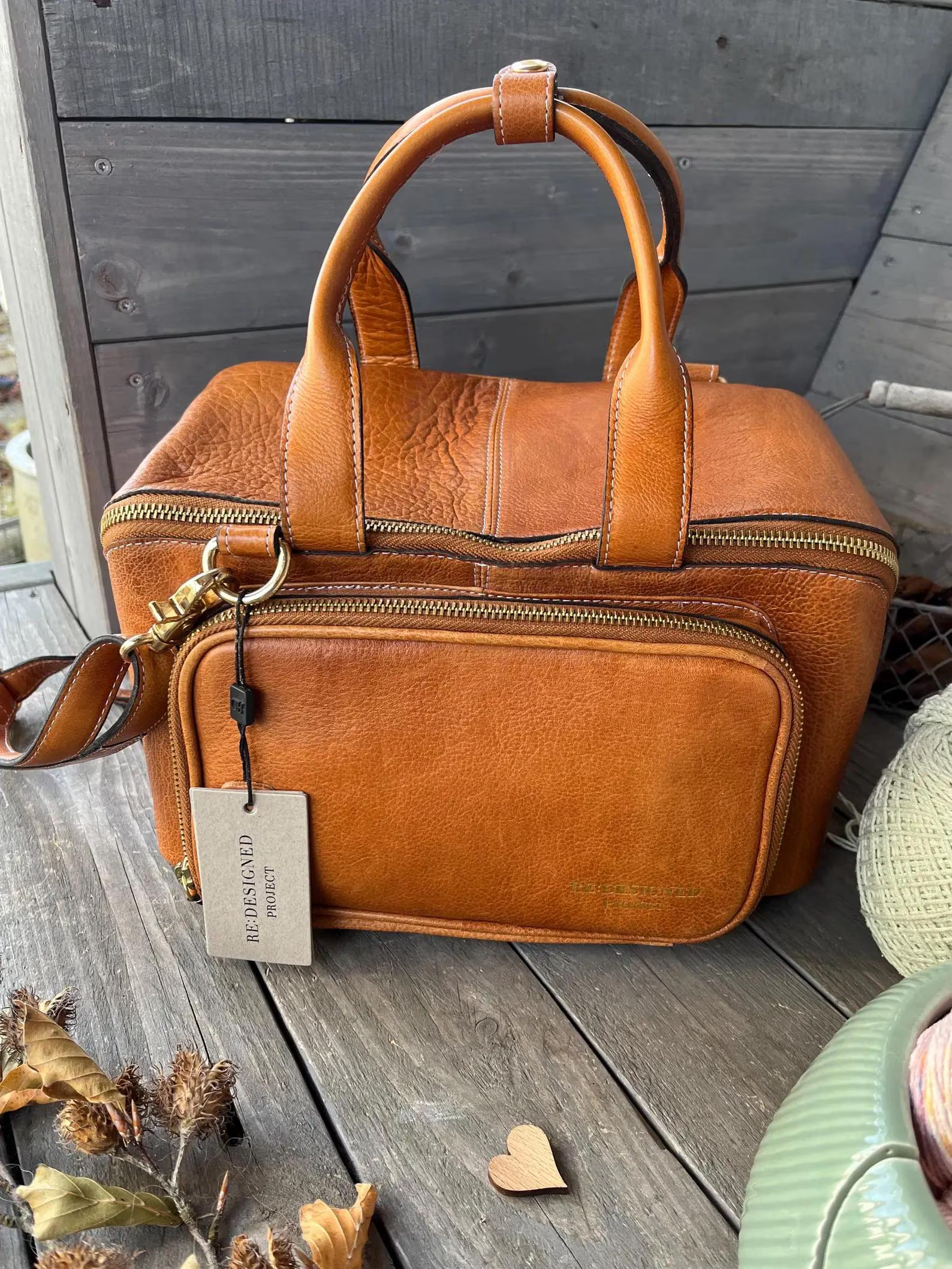 Redesigned Project 39 - walnut/gold