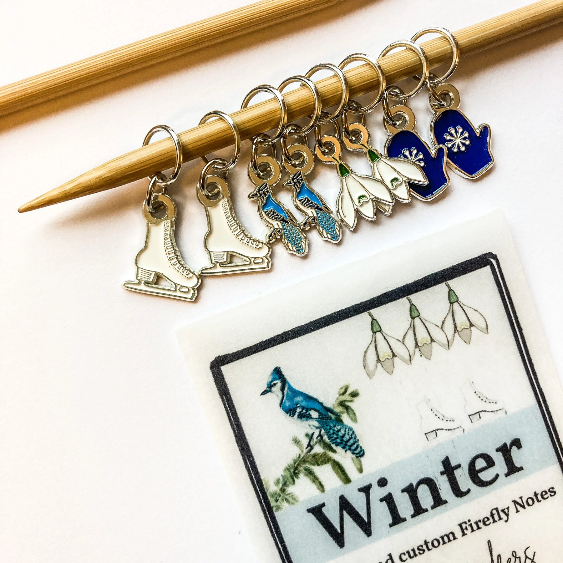 Knitting markers - Winter