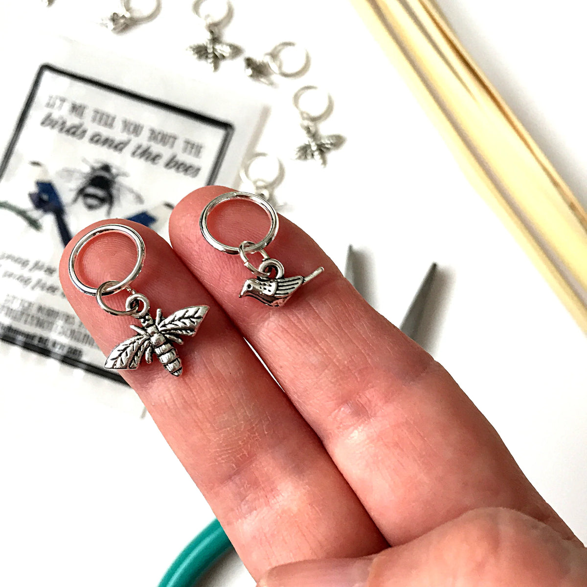 Stitch Markers - Birds and Bees