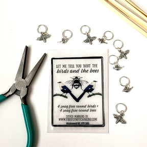 Stitch Markers - Birds and Bees