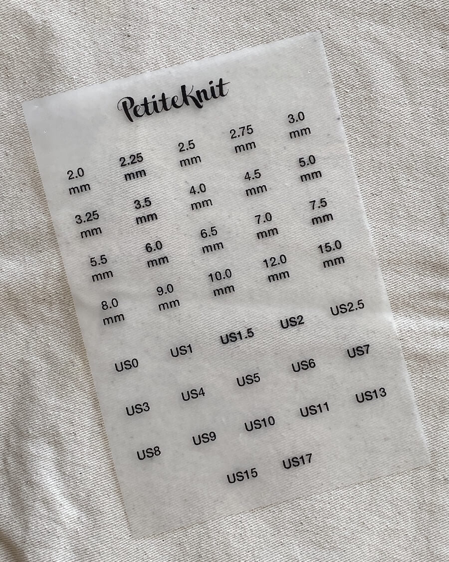 Strykmärken till Knitter's Needle Case - PetiteKnit