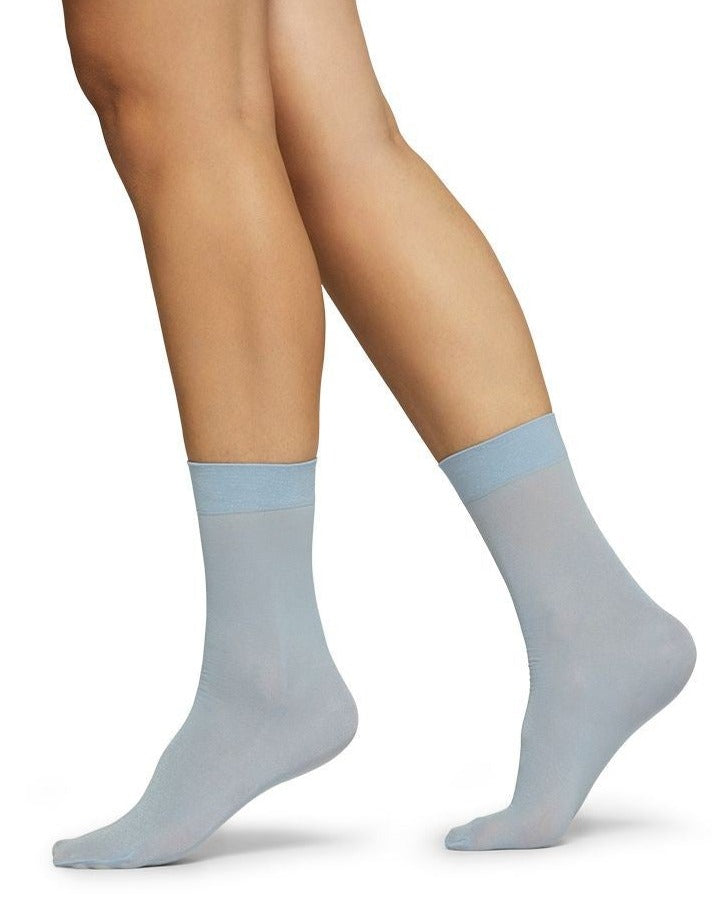 Malin Sparkly Socks 50 Light Blue