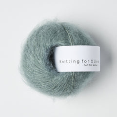 Dusty Aqua / Støvet Aqua - Soft Silk Mohair