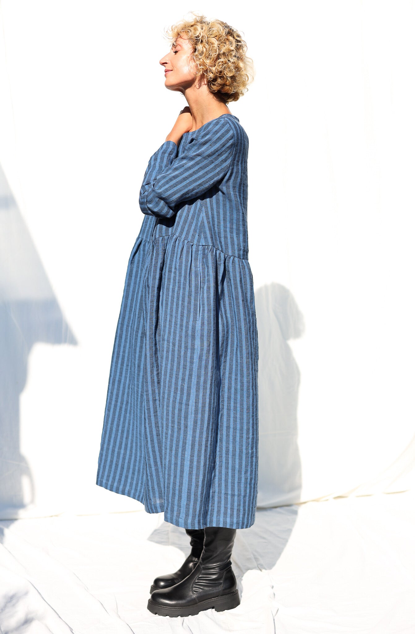 Milana - Blue/Navy striped