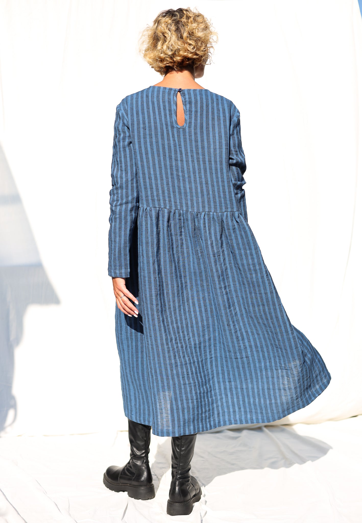 Milana - Blue/Navy striped