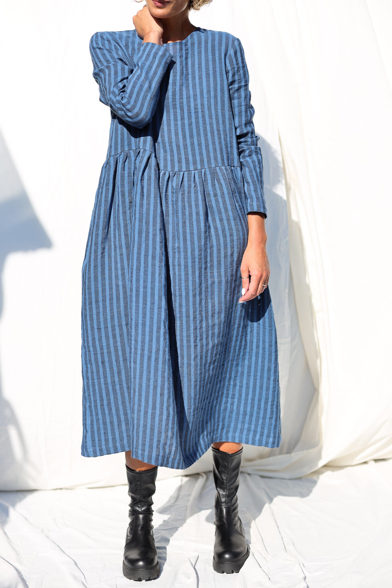 Milana - Blue/Navy striped