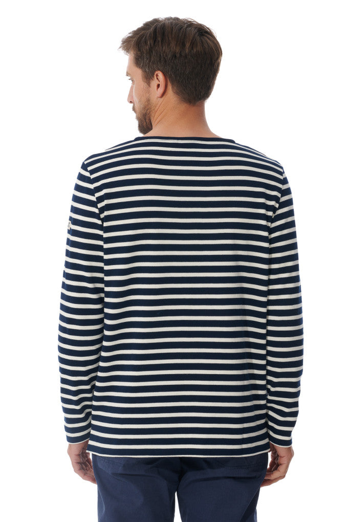Striped sweater Blue/Natural white Mario Mousqueton