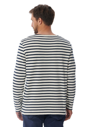 Striped sweater Natural white/ Blue Mario Mousqueton