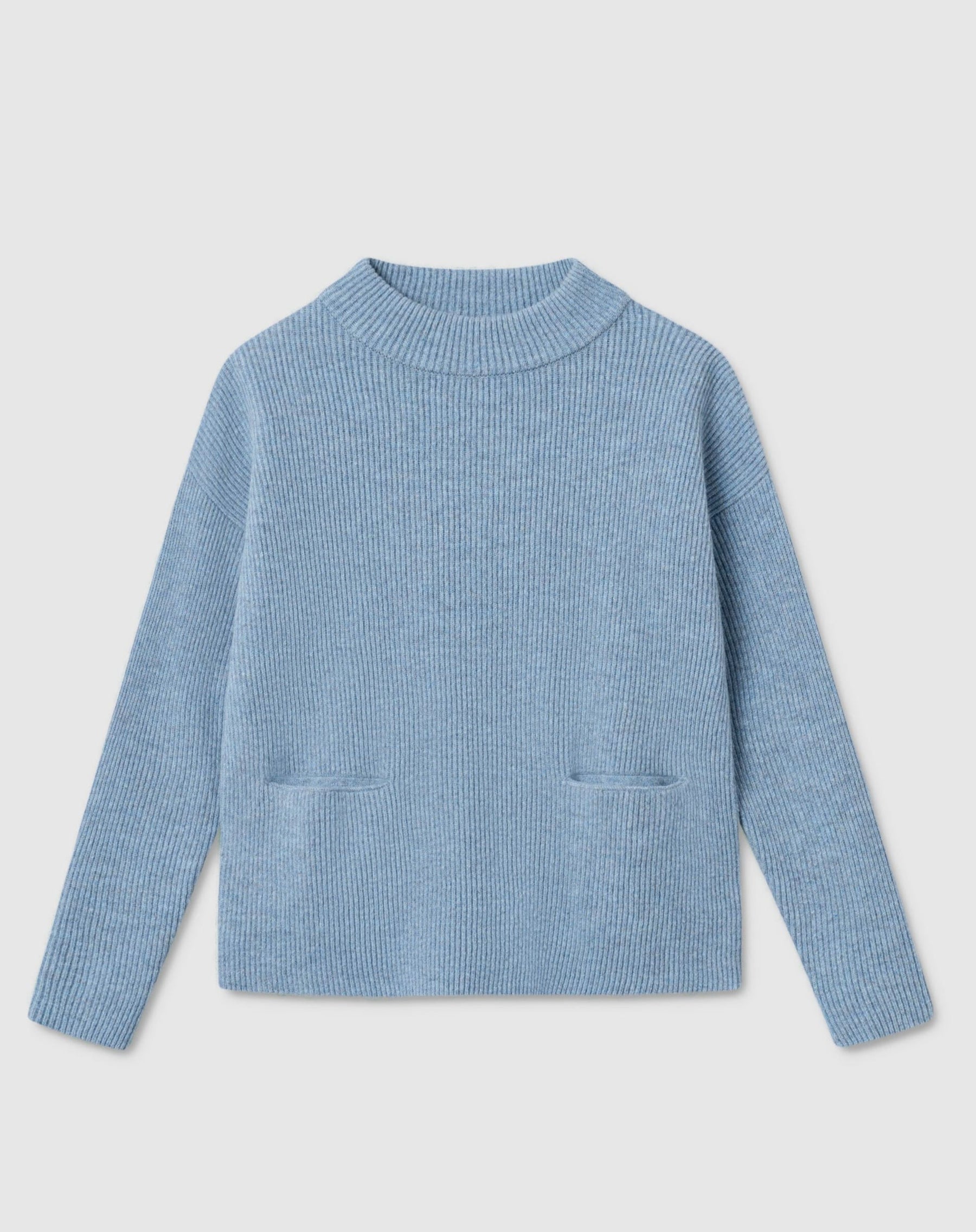 Helga ribbed sweater - Light Blue