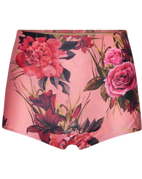 PINK FLOWERS HIGH BIKINI BOTTOMS