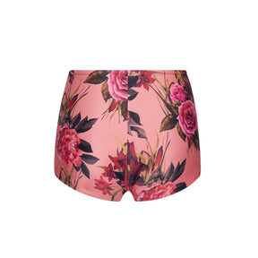 PINK FLOWERS HIGH BIKINI BOTTOMS